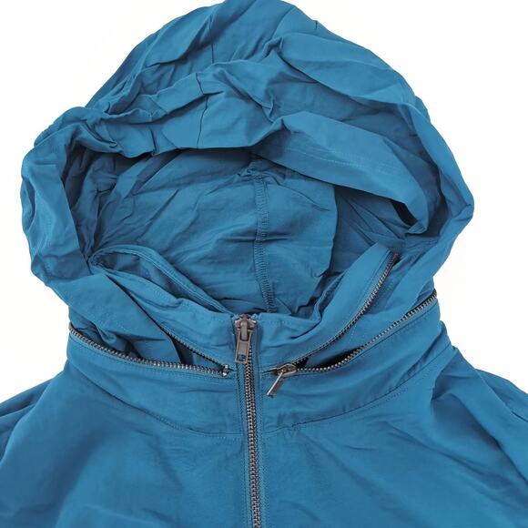 Spiritual Gangster Natasha Teal Blue Jacket Rain Mac / Trench Coat - Size M -NEW - Picture 11 of 16